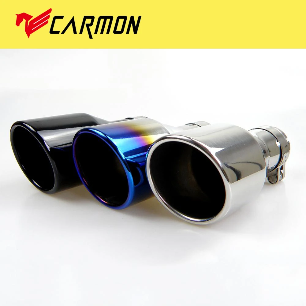 Универсальный автомобильный глушитель выхлопной трубы синий/черный/серебристый