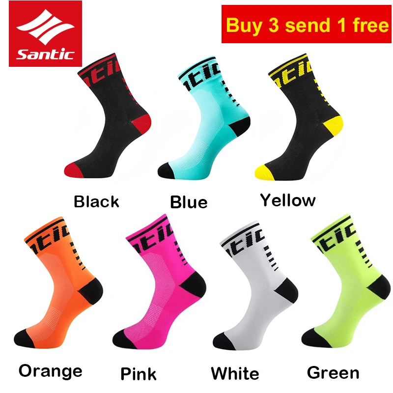 

Santic Cycling Socks Bicycle Bike Men Women Anti-sweat Outdoor Sports Running Breathable Sport Calcetines Meias Breathable Socks