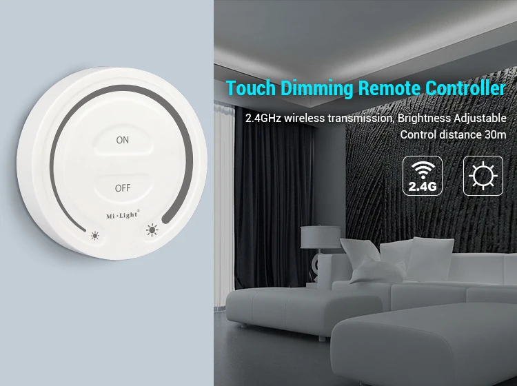 Mi Light FUT087 Touch Dimming Remote Controller 2.4G wireless Brightness Adjust LED Dimmer for Miboxer LED Lamp lights