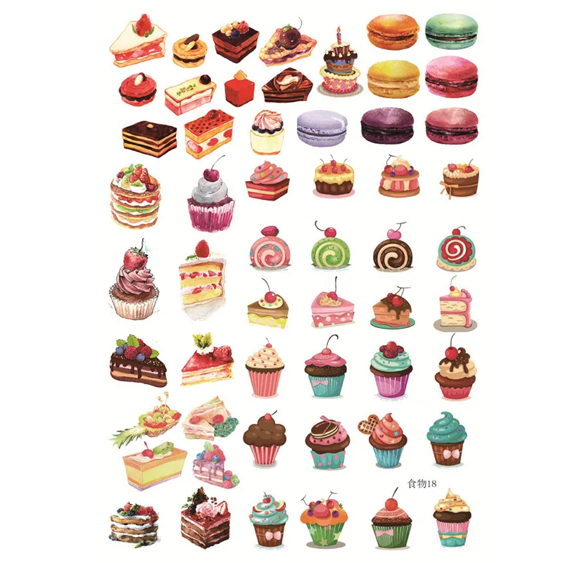 1 лист милый напиток стикер для канцелярских товаров Kawaii Foods Декор стикер пуля журнал стикер для детей Diy Скрапбукинг дневник альбом