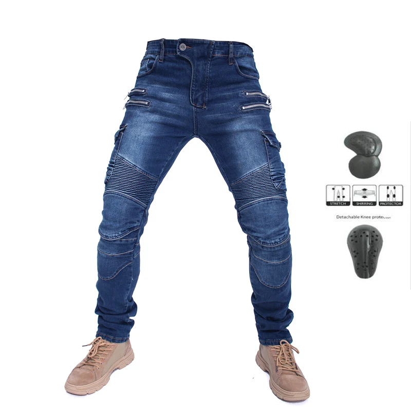 Мотоциклетные брюки мужские мотоциклетные джинсы для езды по бездорожью