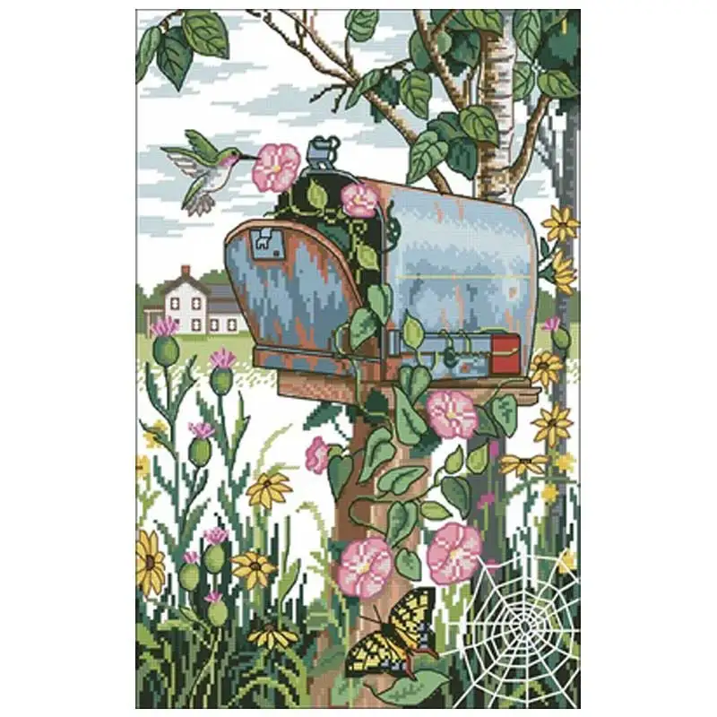 

Вышивка крестиком, китайские наборы для вышивки крестом с изображением птичьего гнезда