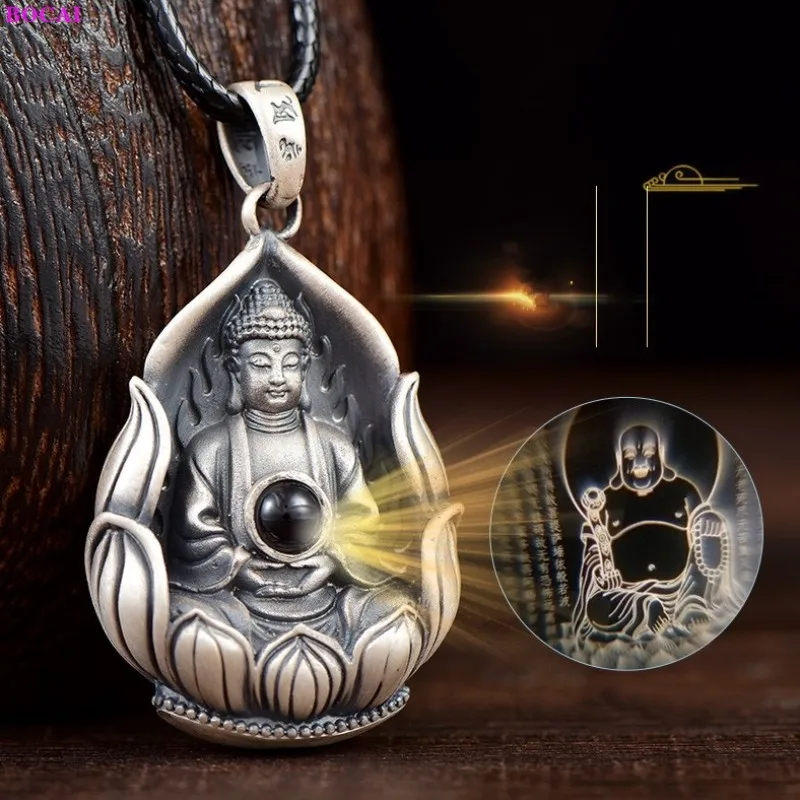 Кулон BOCAI S999 из серебра 925 пробы креативный мужской и женский покровитель амулет