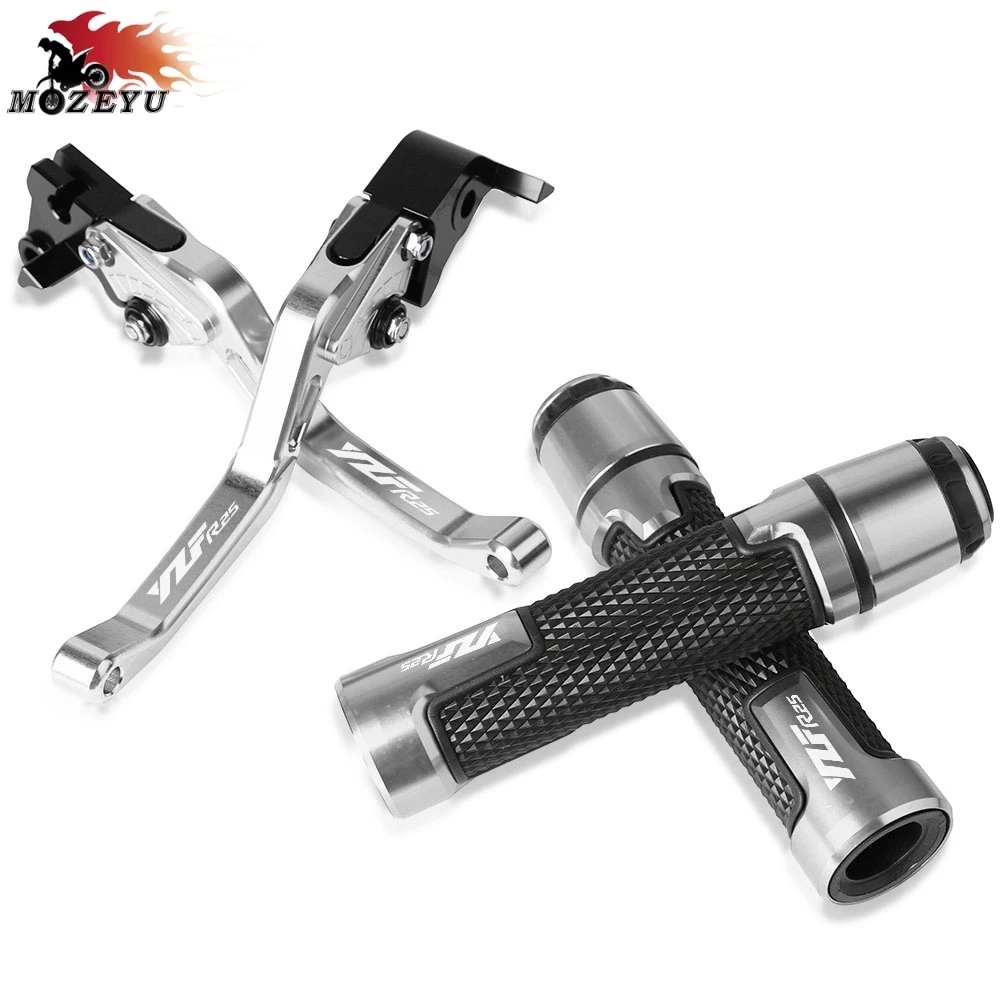 

For YAMAHA YZFR25 2015 2016 2017 2018 2019 2020 Brake Handle Clutch Levers Motorcycle Thruster Grip Handle Bar Cap End Plugs