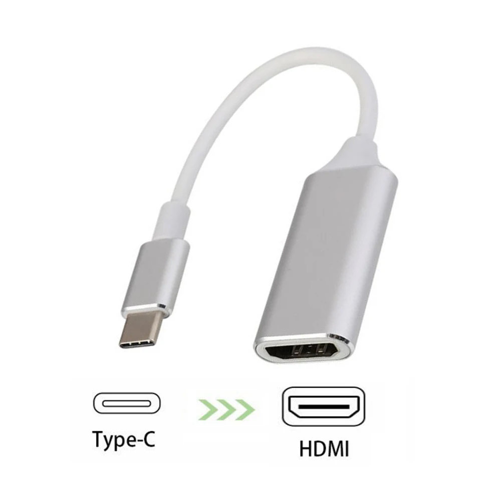 Адаптер USB C Type 3 1 к HDMI 4K 60 Гц совместим с Thunderbolt 3|Кабели VGA| |