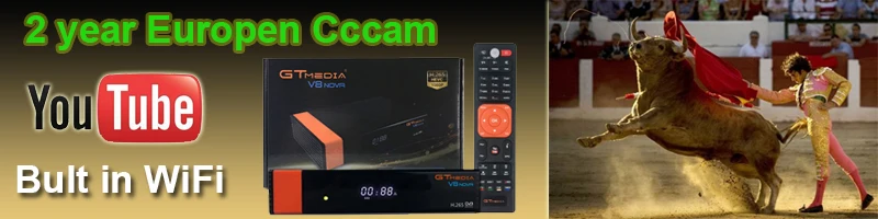 Gtmedia v8 спутниковый искатель lnb freesat v8 с cccam Испания cline на 1 год Европа/decodificador tv satelital бесплатно dvb s2