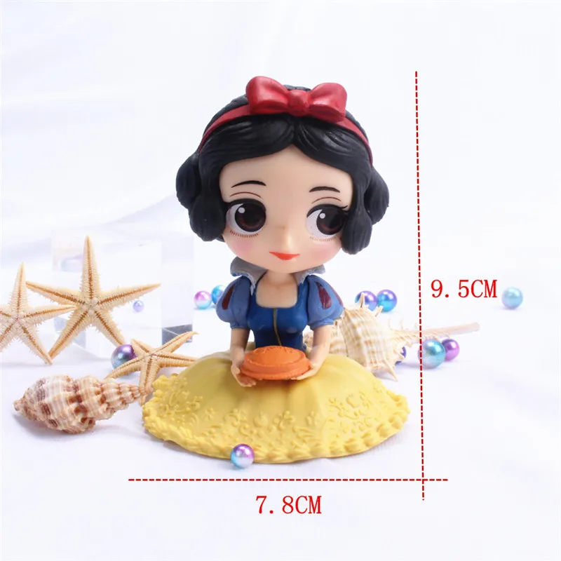 Фигурки принцесс Disney 6 видов Q Posket игрушки куклы Тиана Белоснежка Рапунцель