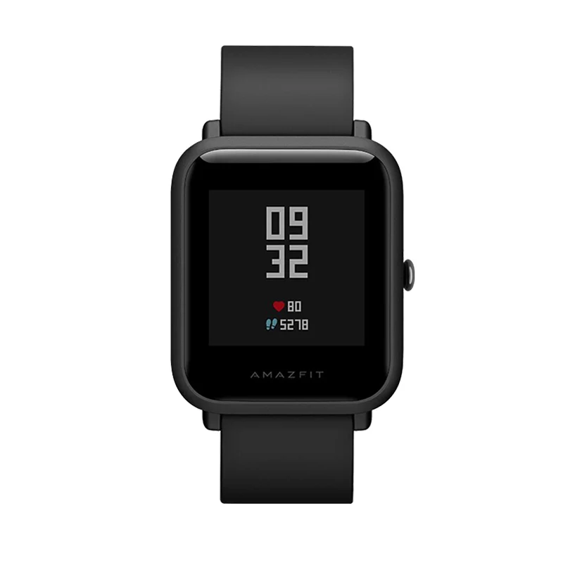 Bip-black Xiaomi SmartWatch Amazfit Bip gps Huami 3ATM водонепроницаемые Смарт-часы Amazfit beep 45 дней в режиме ожидания спортивные PK GTR приложения - Цвет: Bip-black