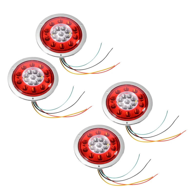 4 шт круглый 19 Led задний стоп-сигнал лампа трейлер грузовик фургон