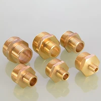reducing brass pipe nipple fitting quick coupler adapter 1 1 2 1 5 2bsp male to male thread water oil gas connector