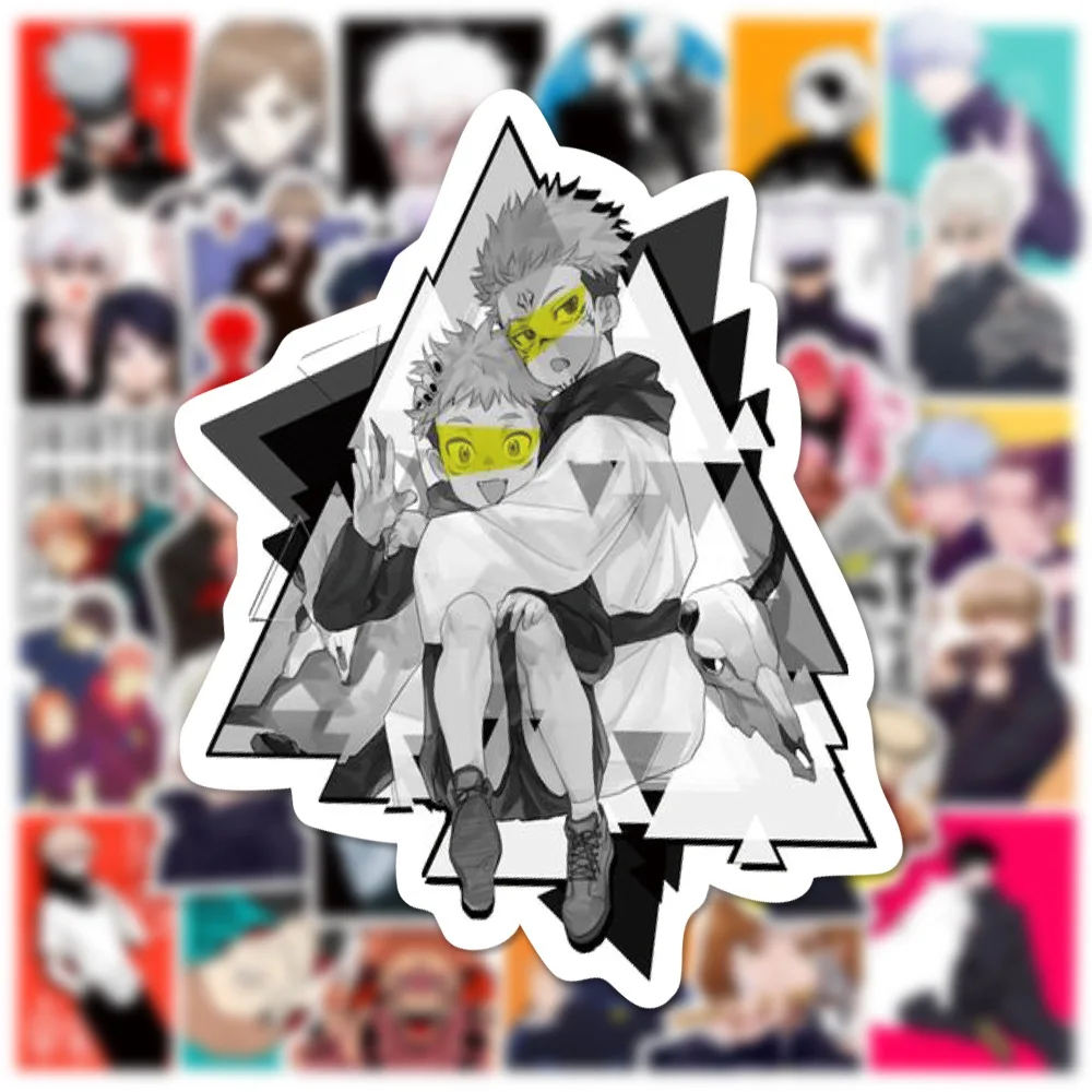 103050pcs anime jujutsu kaisen cartoon graffiti stickers stickers laptop mobile phone shell bicycle guitar stickers wholesale free global shipping