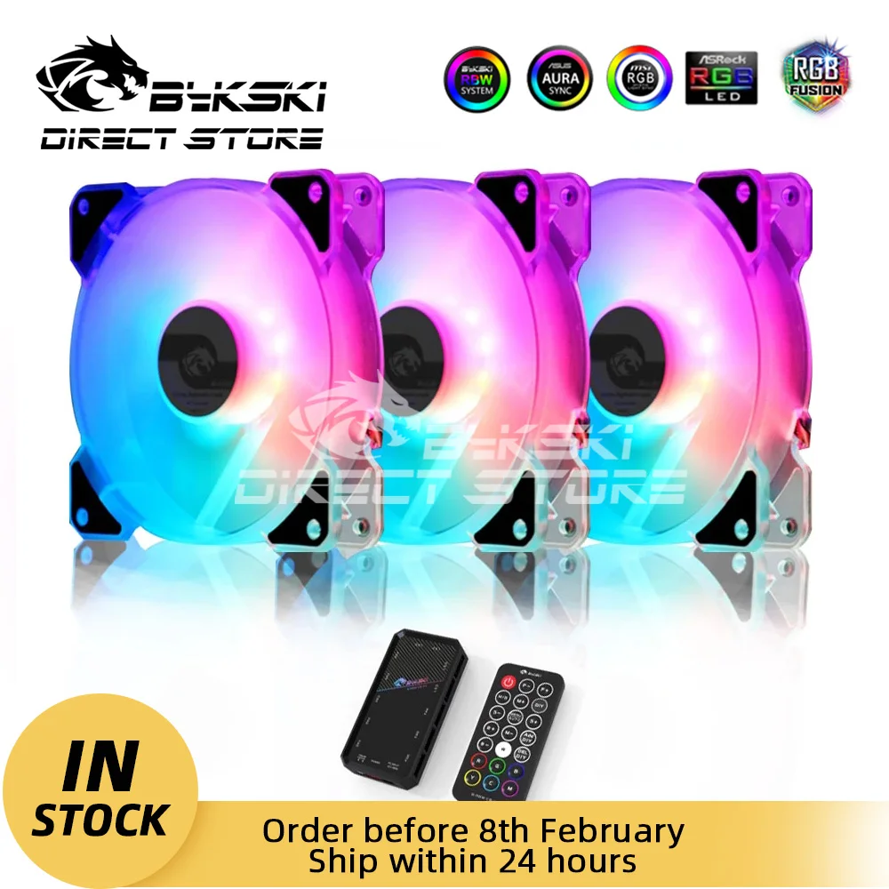 Bykski RGB вентилятор комбинированные 12 см 5V шасси набор симфония контроллер