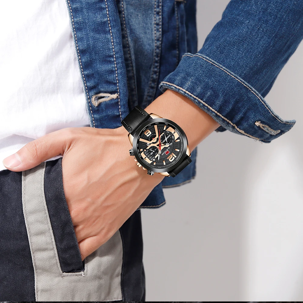 

VAVA VOOM Luxury Men's Wrist Watch Quartz Clock Male Classic Design Waterproof Watches Mens Multifunction Wristwatch For Man