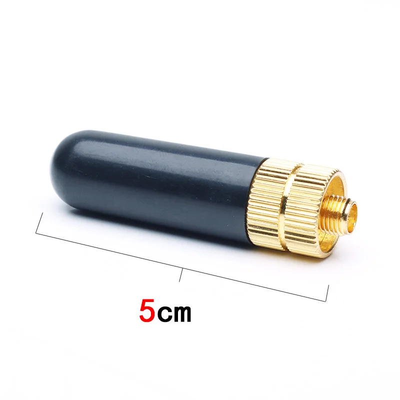 1pcs srh805s 5cm short antenna sma female vhf uhf for baofeng uv 5r bf 888s kenwood two way radio walkie talkie accessories free global shipping