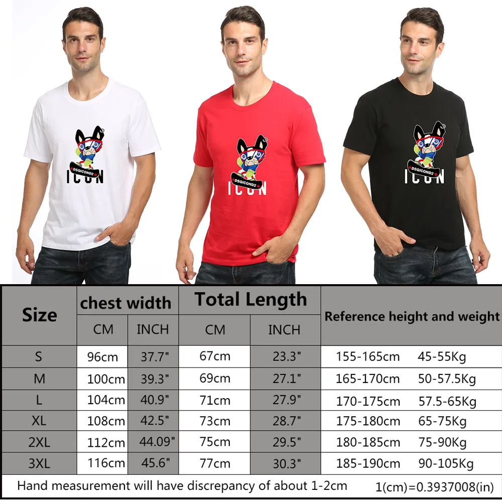 Летняя стильная футболка dsq2 с логотипом собаки 100% хлопок мужская и женская