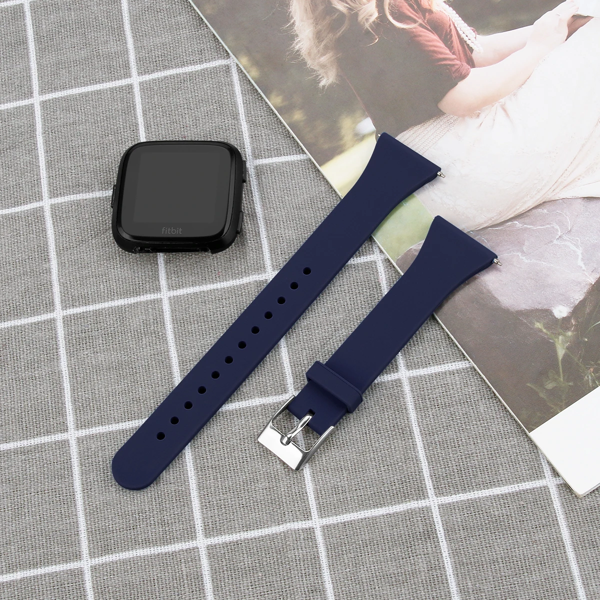 Цветной сменный мужской t Браслет для Fitbit Versa/Versa Lite тонкий узкий ремешок для часов Fitbit Versa браслет для женщин и мужчин