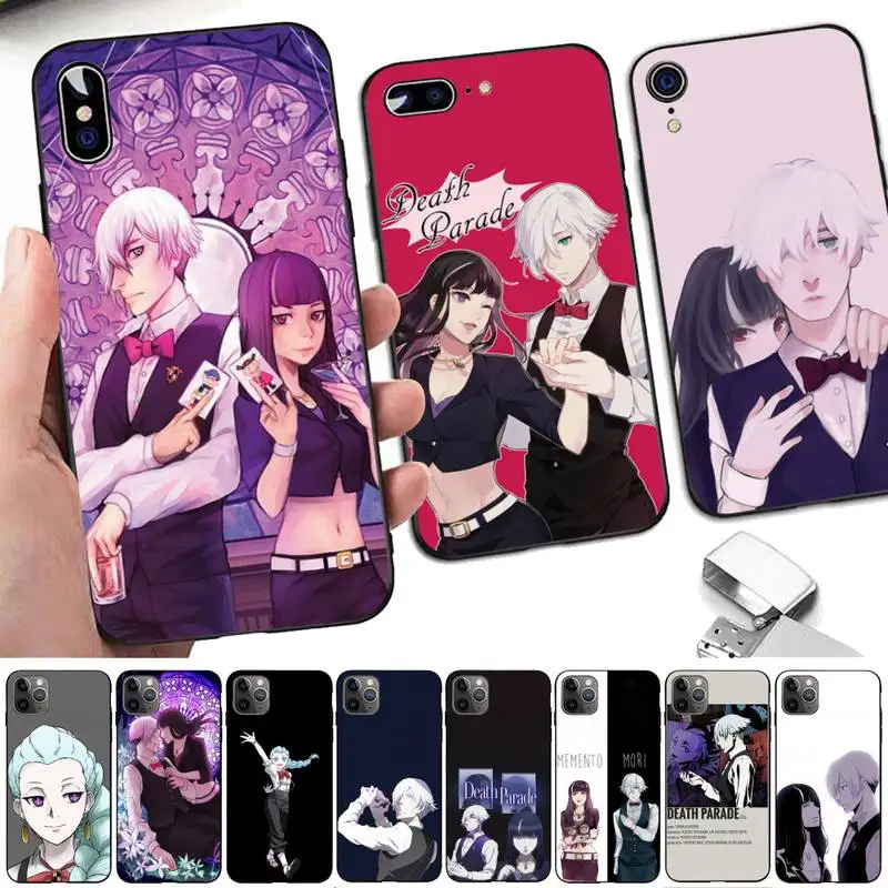 

Death Parade Anime Phone Case for iphone 13 11 12 pro XS MAX 8 7 6 6S Plus X 5S SE 2020 XR case