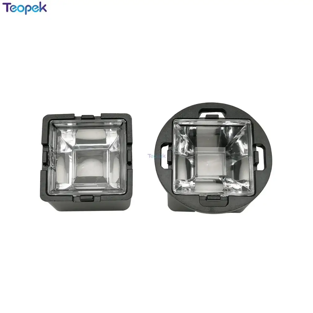 

10pcs Rhombus Led Lens 17MM 22MM With Black Holder 30 45 60 90 120 Degree Viewing Angle For CCTV Camera 1W 3W 5W High Power Led