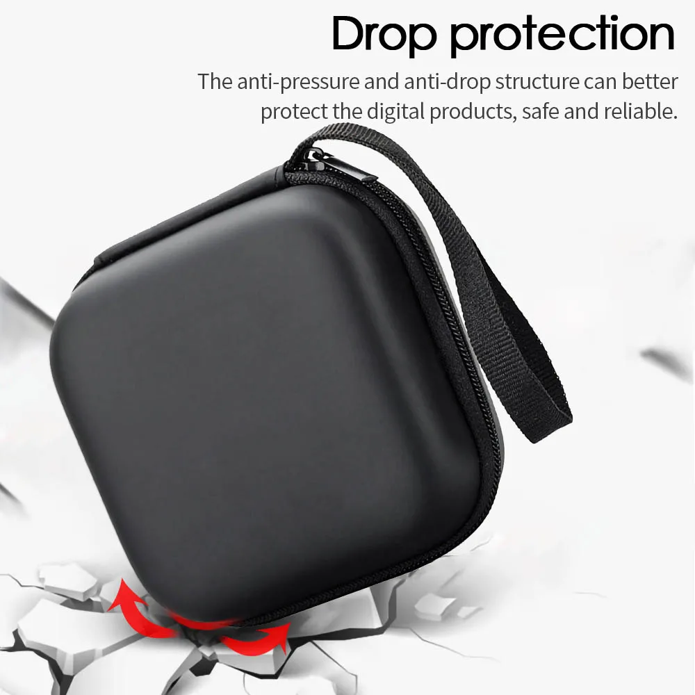 Цена Универсальный держатель для наушников, чехол для телефона, кабелей, штекеров, жесткая переносная сумка, портативный дорожный органайзер, ко...