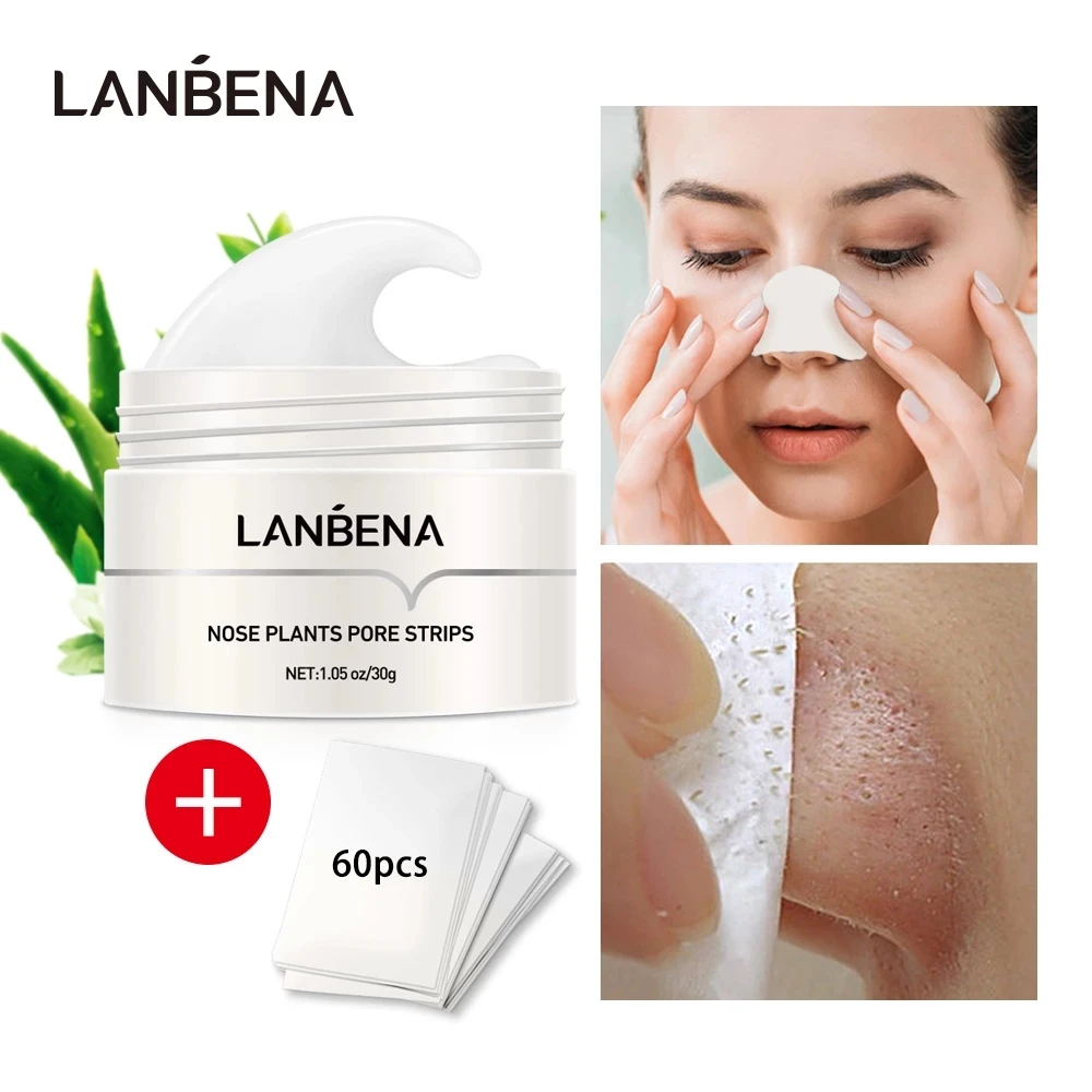 

LANBENA Blackhead Remover Nose Face Mask Pore Strip Tearing Black Mask Peeling Acne Treatment Unisex Deep Cleansing Skin Care LA