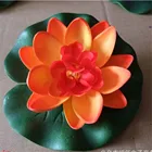 SUEF 1 шт. искусственный плавающий Лотос для украшения сада, свадебное украшение, производство, флоры, растения, водная Лилия @ 3