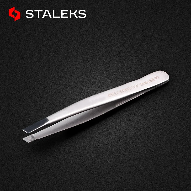 STALEKS PRO 10 3 Пинцет для удаления волос из нержавеющей стали высококачественные