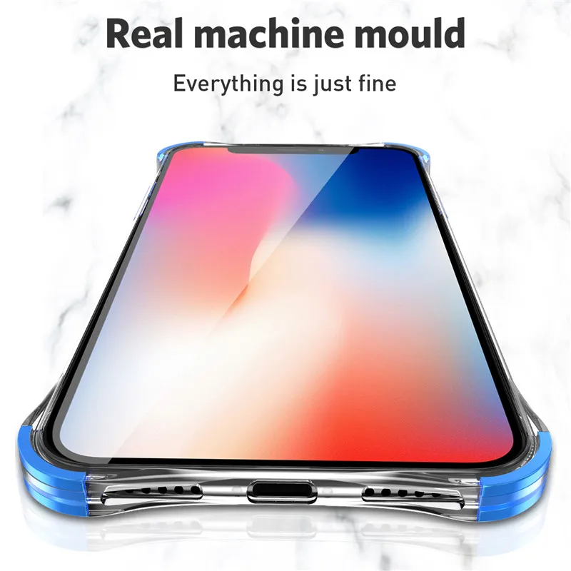 Lovebay Прозрачный чехол для iPhone X XR Xs Max 7 8 6 6s Plus Мягкий ТПУ сплошной цвет акриловые