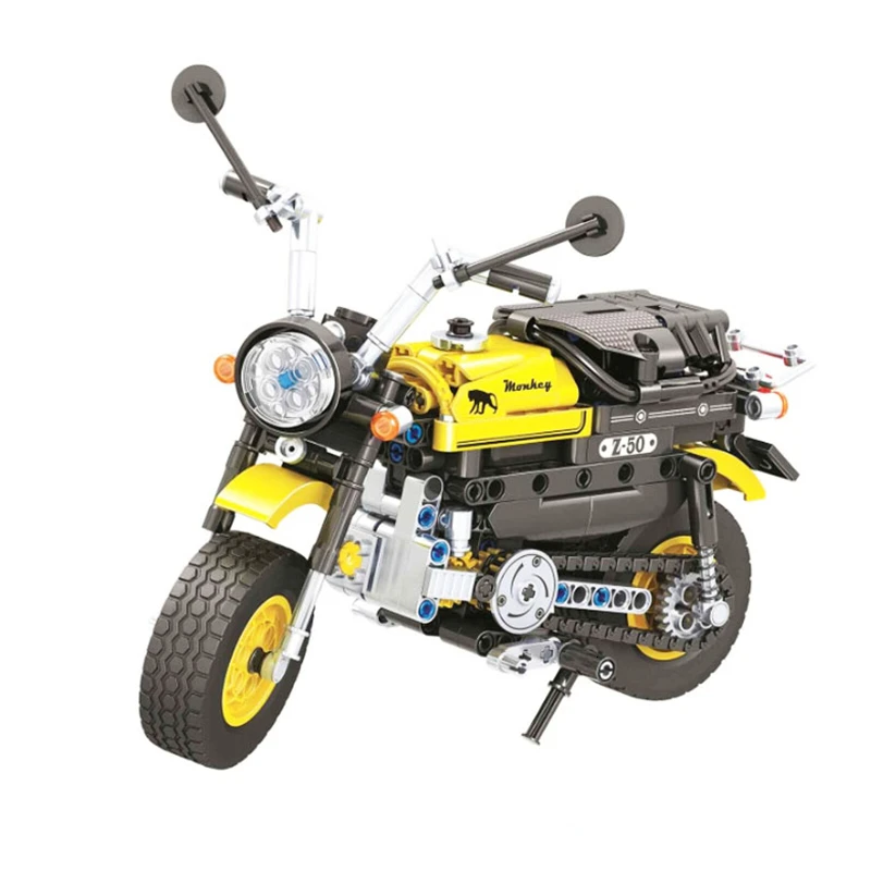 

7071 402pcs Electric Mini Motorcycle Motorbike Building Block Diy Brick Model Bricks Intelligent Toys For Children