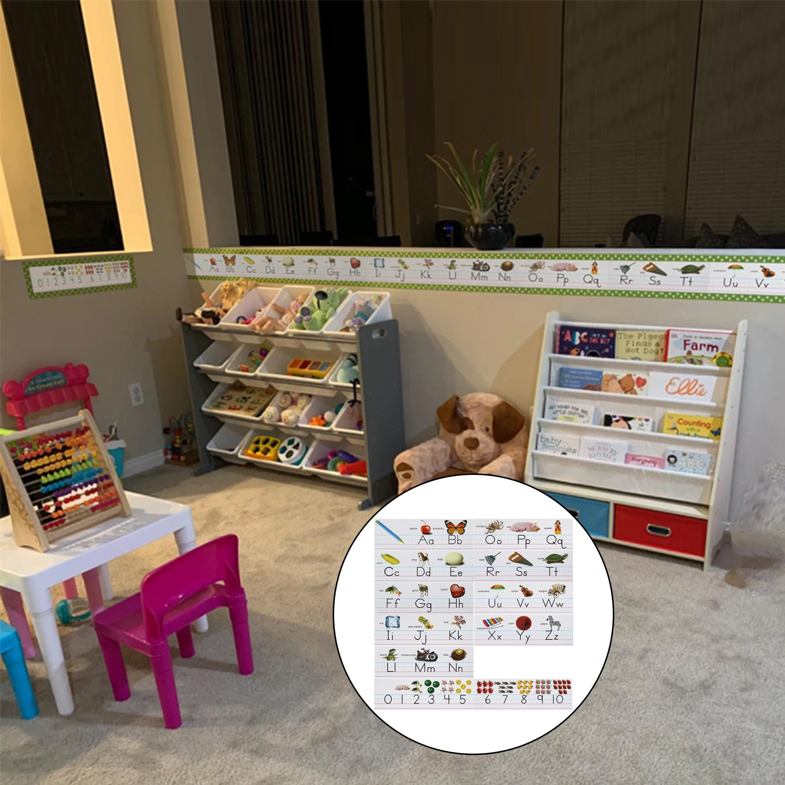 

Alphabet Bulletin Board Upper And Lowercase Letters 0-10 Numbers Classroom