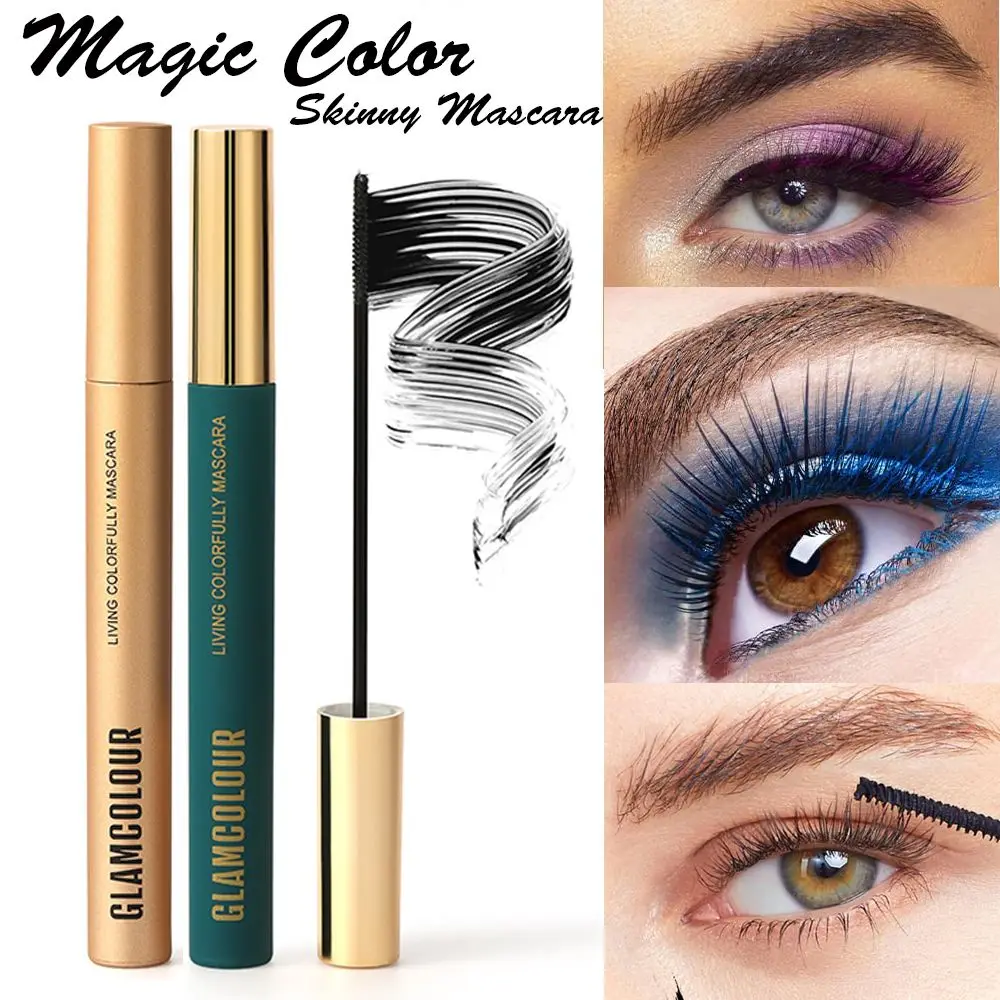 

New Magic Color Skinny Mascara Waterproof Eye Lash Curling Volume Silk Fiber Eyelash Mascara Makeup Tools