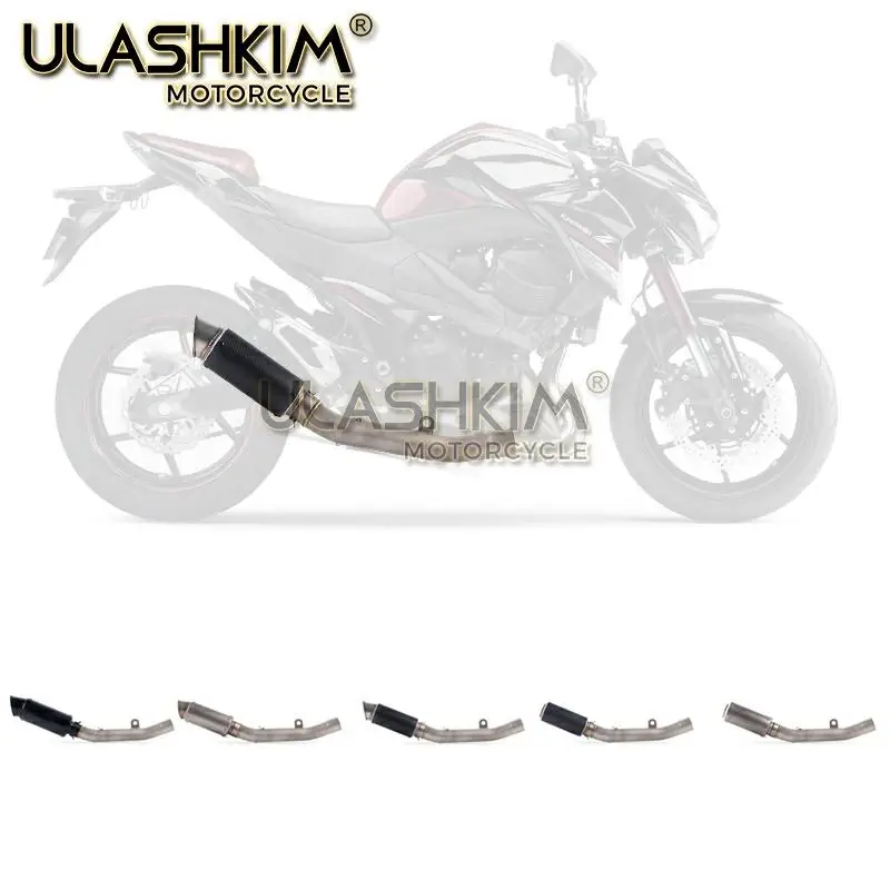 Мотоцикл Полная система глушитель Модифицированная средняя звеньевая труба без