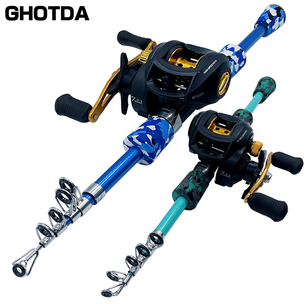 Super Hard Carbon Fiber Fishing Rod, Boat Fishing, Fly Bait Fishing Rod with High Quality Reel Fishing Set 1.3m-1.8m Left/right