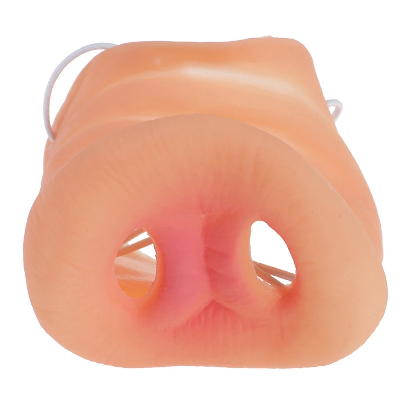 Милая резиновая свинка для Хэллоуина костюм с носом взрослых детей забавные