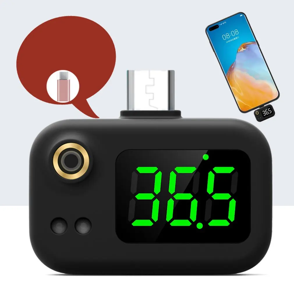 Новый мобильный телефон USB Смарт-термометр Бесконтактный инфракрасный термометр