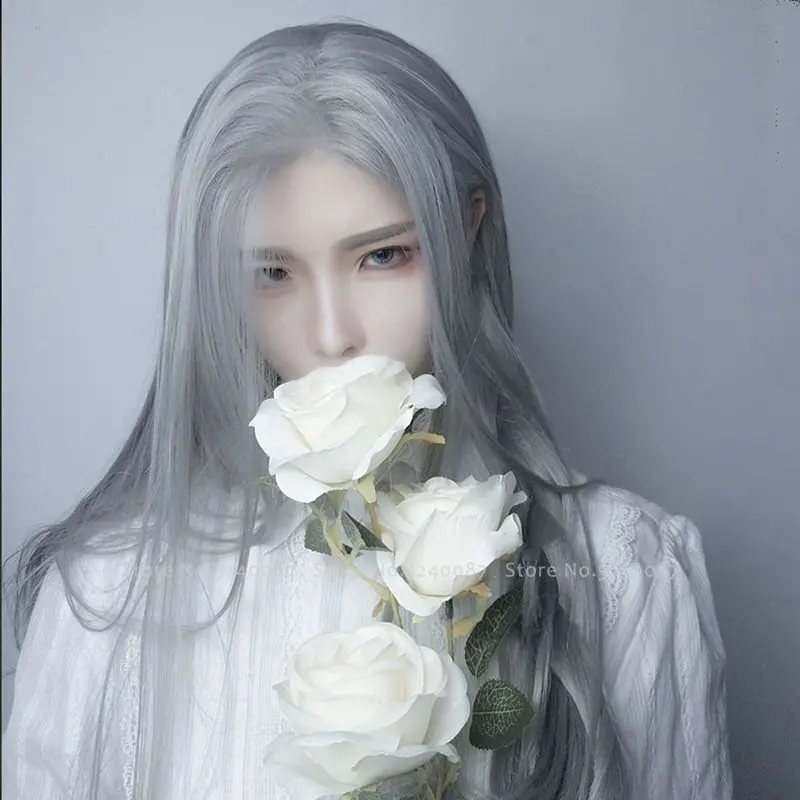 Мужской длинный прямой костюм Hanfu карнавальный из японского аниме эльфийский