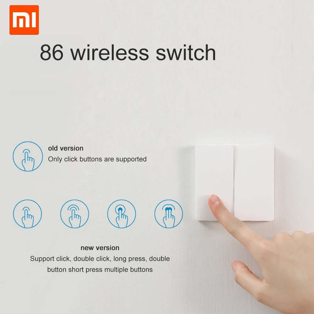 Xiaomi Aqara, умный переключатель, светильник, Wifi, пульт дистанционного управления, беспроводной ключ, настенный, умный переключатель, работает с приложением Mijia Mihome, Aqara, умный переключатель