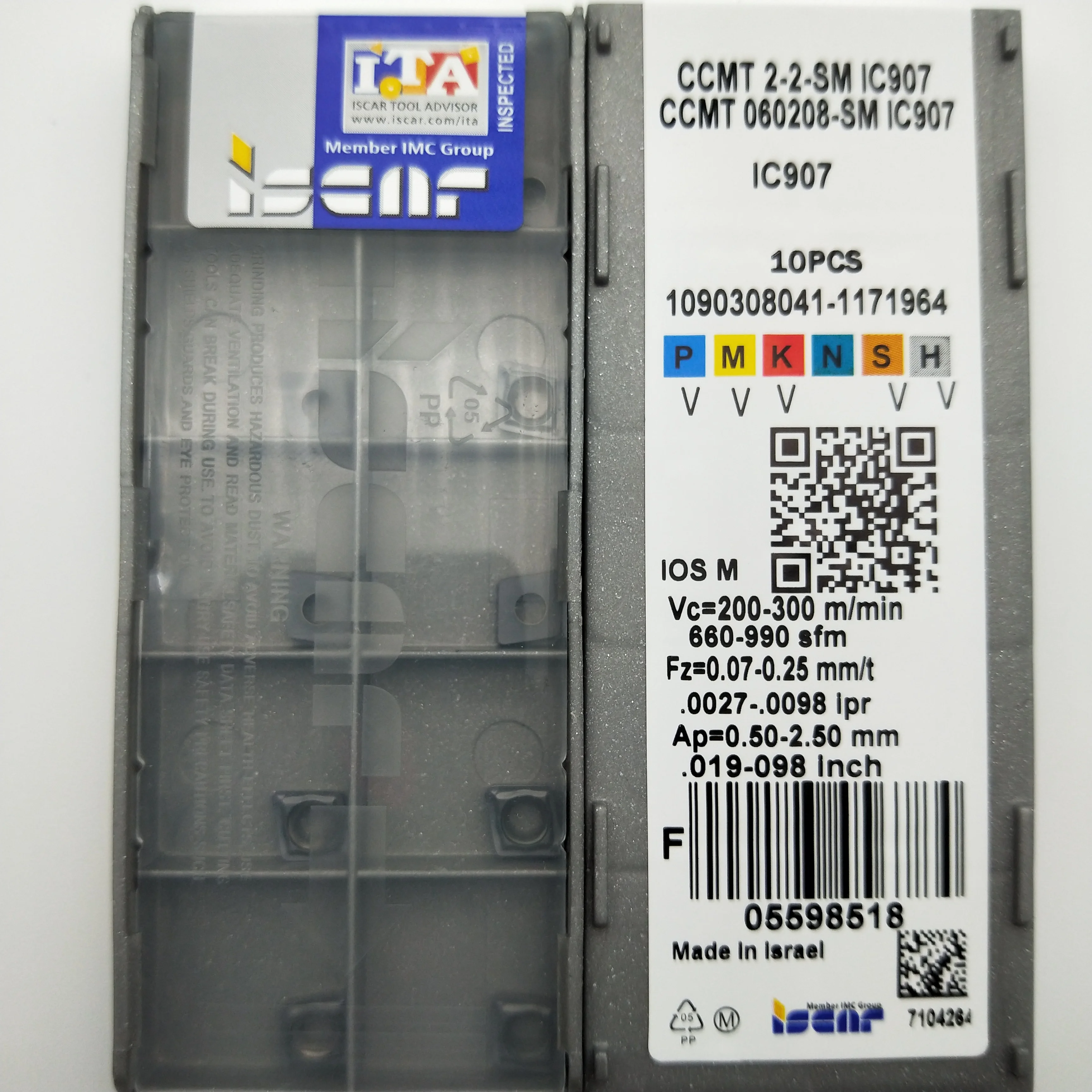 

CCMT060208-SM IC907 Carbide Inserts CNC Turning Blade boring10PCS