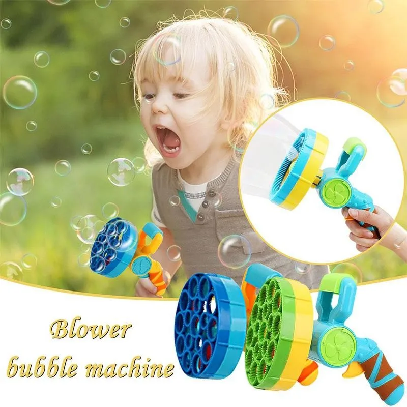 M&aacute;quina de burbujas 2 en 1 para ni&ntilde;os, Fiesta al aire libre, conversi&oacute;n de tama&ntilde;o de Ambiente, m&aacute;quina de burbujas autom&aacute;tica, juguete-0