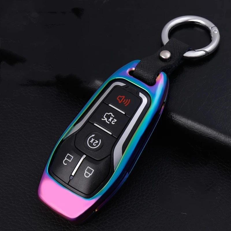 

For Lincoln Car MKC MKX MKZ Key Protector For Ford Car Key Zinc alloy Material Taurus Fusion Mondeo Mustang Edge F-150 Explorer