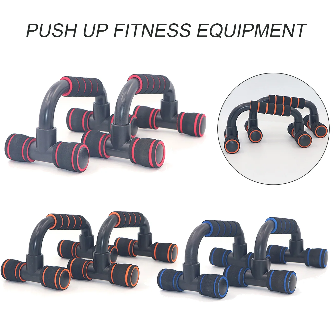 

Fitness Push Up Bar Push-Ups Stands with Cushioned Foam Grips for Fitness Chest Training Equipment Exercise Training