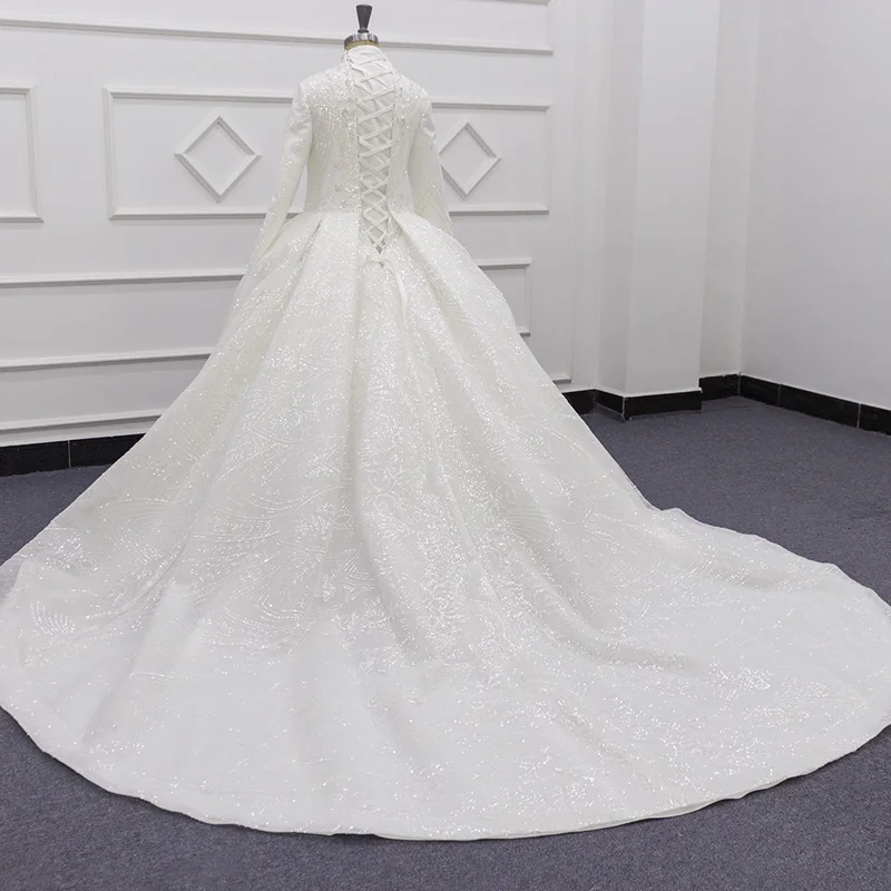 

Wedding Dress Ball Gown Bling Bride Dress Hand Made In High Quality SJ332