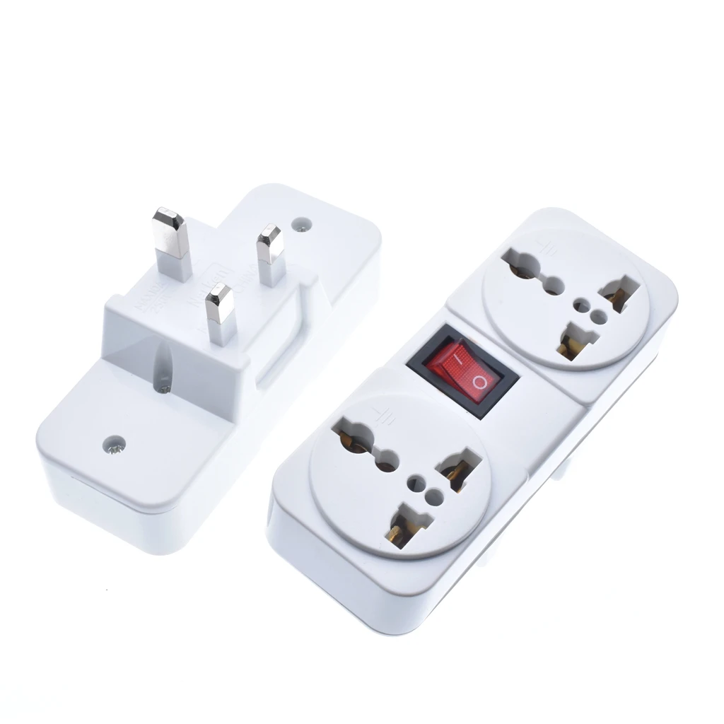 Белая портативная универсальная настенная розетка ЕС США Великобритания