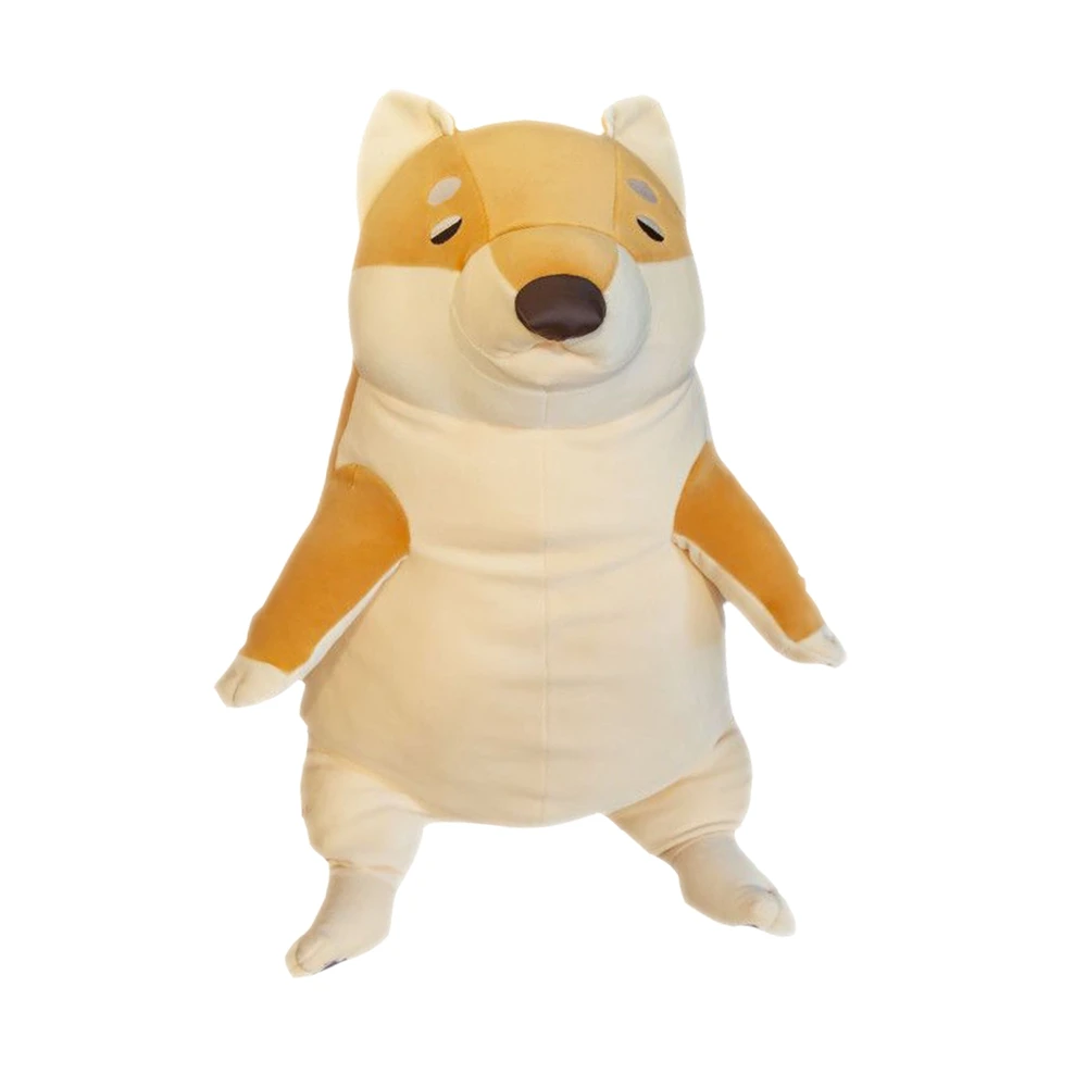 Hot 1pc 40-60cm Cartoon Lying Plush Stuffed Dog Big Toys Shiba Inu Doll Lovely Animal Children Birthday Gift Corgi Pillow | Игрушки и