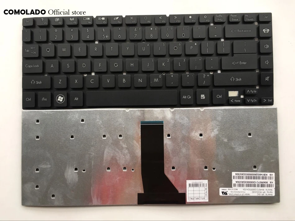 Клавиатура с испанской раскладкой для ноутбука Acer Aspire 3830 3830G 3830T 3830TG 4830 4830G 4830T 4830TG