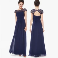 70 hot sell elegant ladies lace flower backless solid color evening party long maxi dress