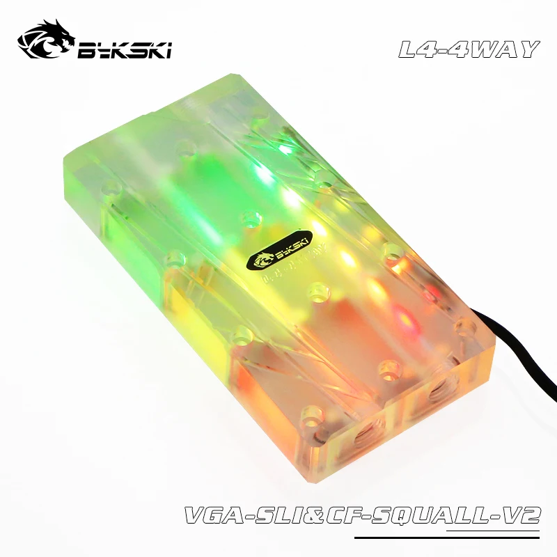 Bykski SLI/CF мультикарта SLI мостовой модуль акриловая коробка для графической карты
