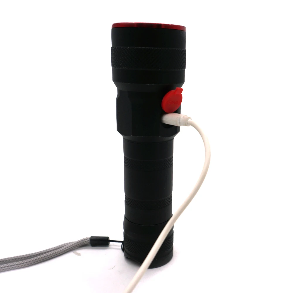 Светодиодный фонарик с USB-зарядкой и фиксированным фокусом мощный светодиодный