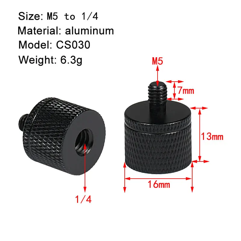 Винт для крепления светильник штативу камеры 1/4 на M4 M5 M6 M10 5/8 M12|Аксессуары