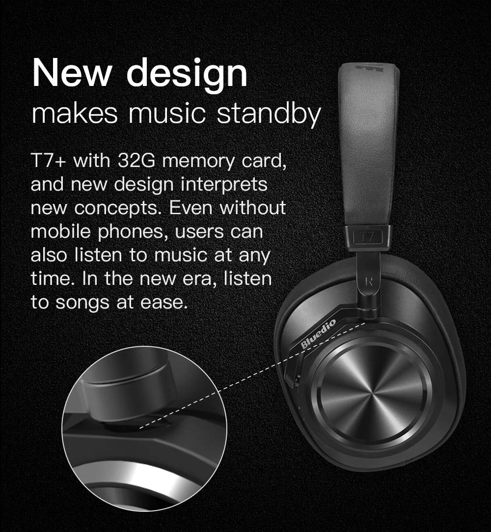 Bluedio T7 PLUS, HiFi наушники, музыкальные наушники с микрофоном, гарнитура, головная повязка, складная гарнитура, основная гарнитура для мобильных телефонов