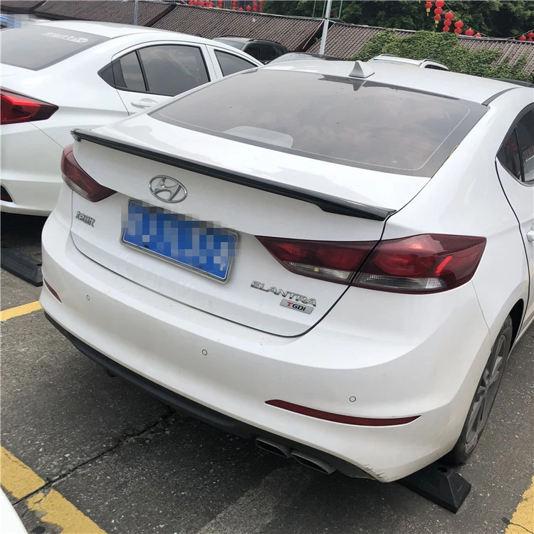 Спойлер для Hyundai Elantra из АБС материала праймер заднего крыла автомобиля спойлер